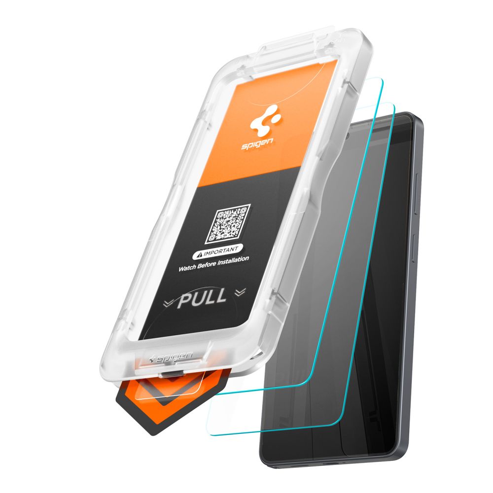 Spigen Glas.Tr Ez Fit Pro HD tempereret glas 2-pakke til Samsung Galaxy S26