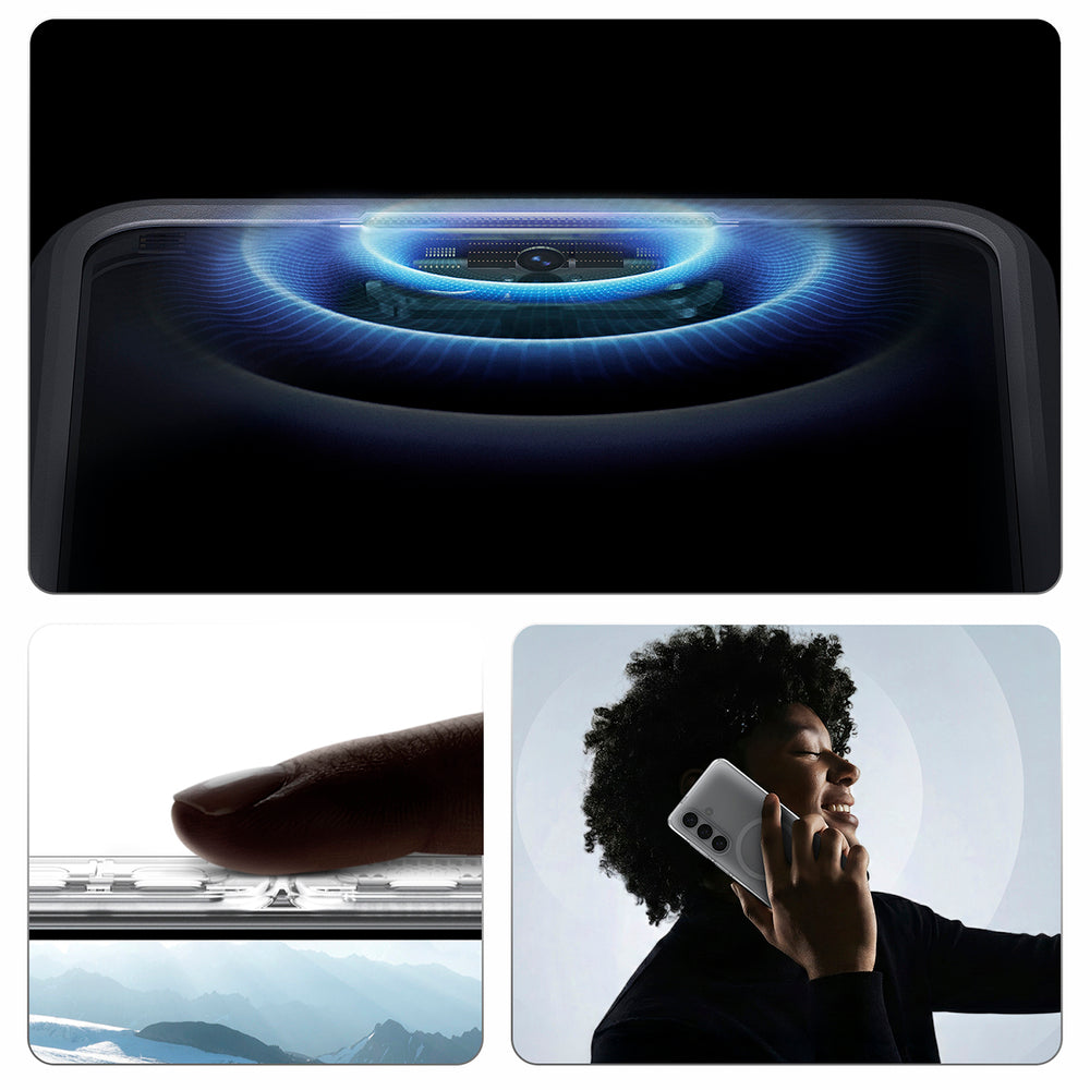Spigen Ultra Hybrid Mag MagSafe Case til Samsung Galaxy S26+ - Klar og hvid