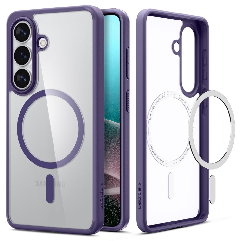 Spigen Ultra Hybrid Mag MagSafe Case til Samsung Galaxy S26+ - Clear Navy Blue
