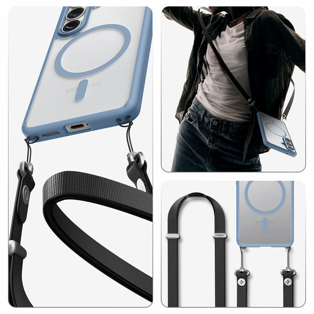 Spigen Ultra Hybrid Mag MagSafe Case til Samsung Galaxy S26+ - Clear Blue