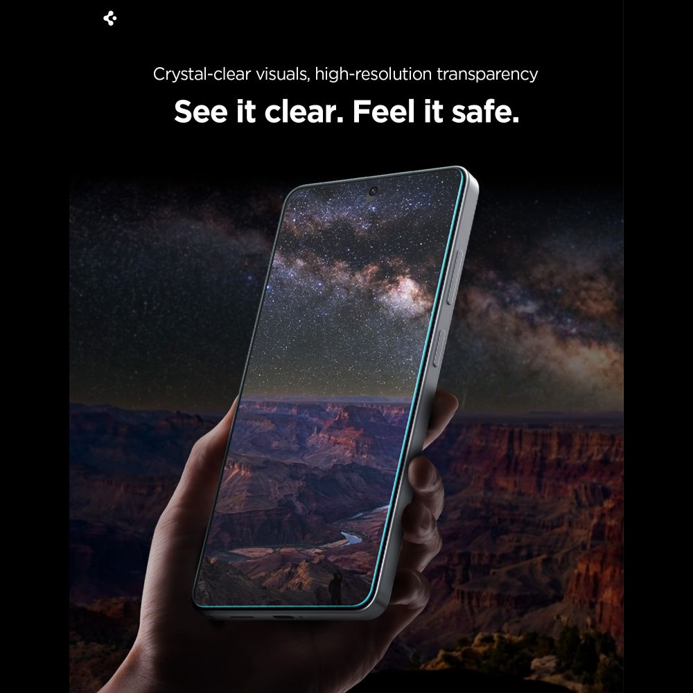 Spigen Glas.Tr Ez Fit Pro HD tempereret glas 2-pakke til Samsung Galaxy S26+