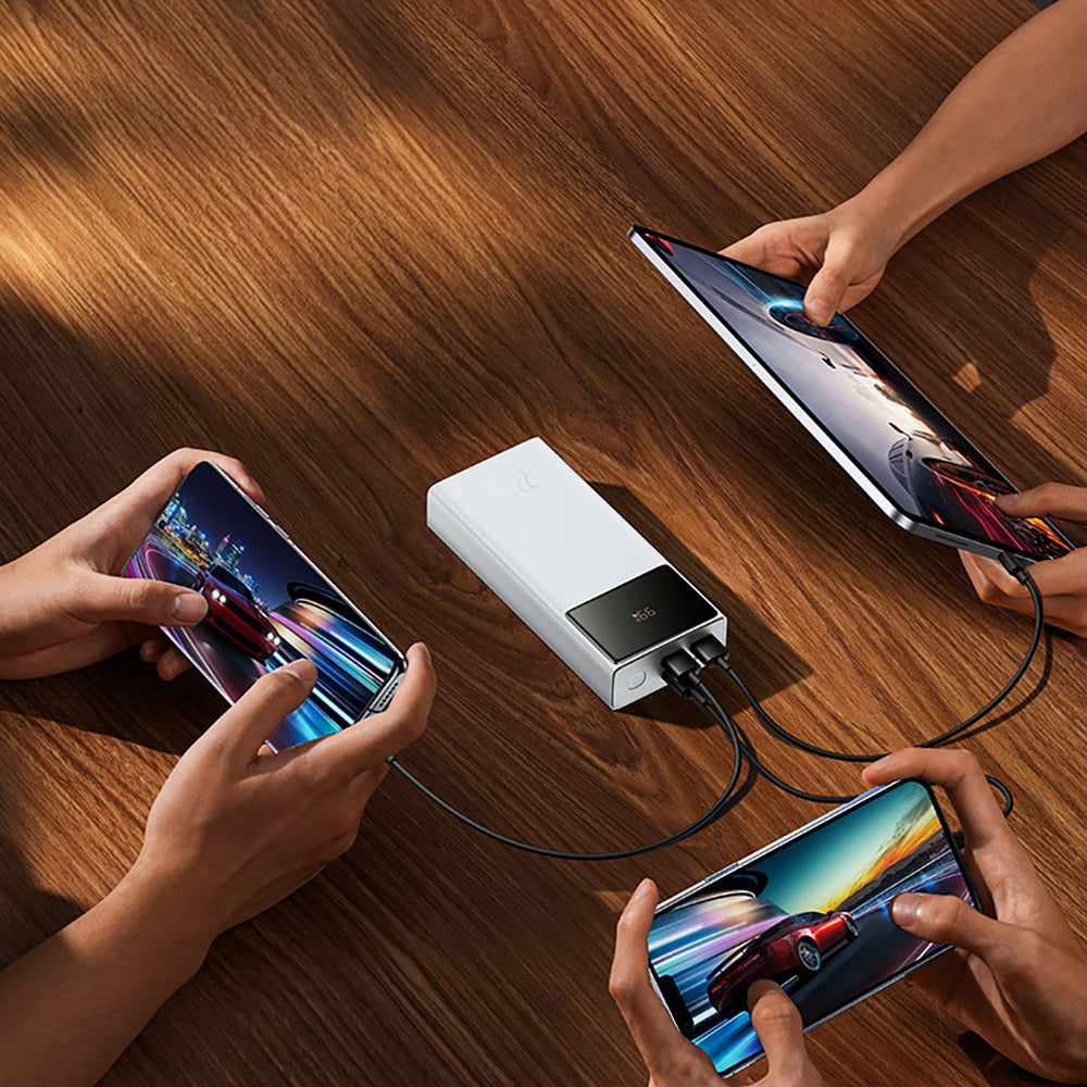 Baseus Star-Lord 20000mAh 22.5W Powerbank with Digital Display and USB-C 3A Cable 30cm - White