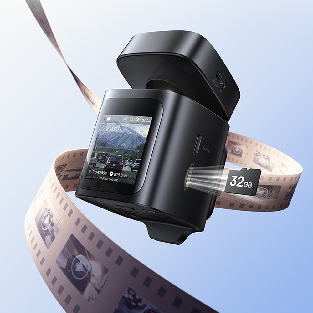 Baseus PrimeTrip VD1 Pro 4K Car Dash Cam - Black