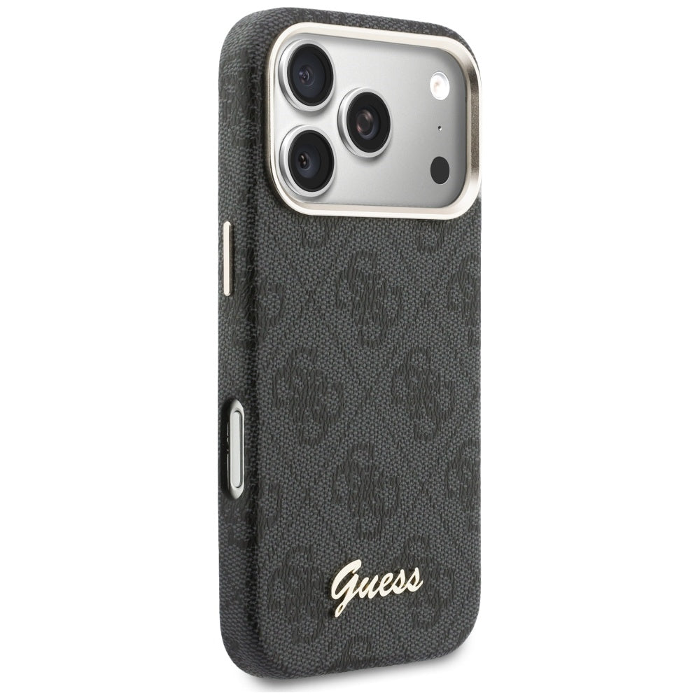 Guess 4G Script MagSafe-hylster til iPhone 17 Pro - sort