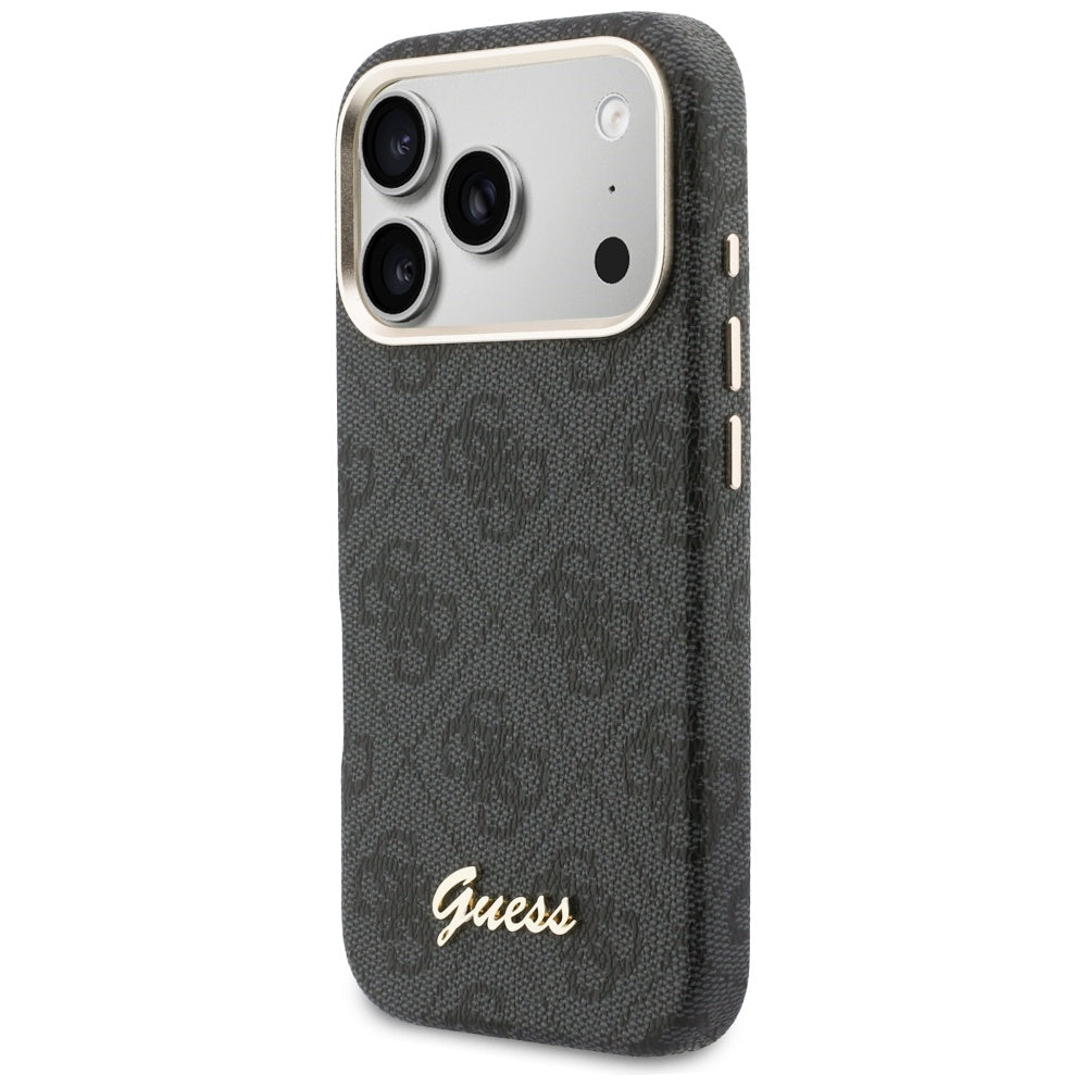 Guess 4G Script MagSafe-hylster til iPhone 17 Pro Max - sort