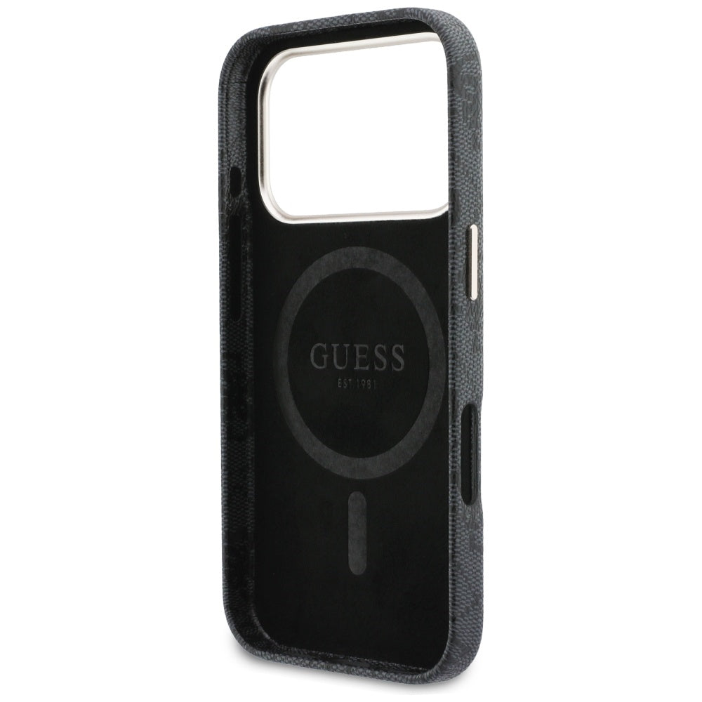Guess 4G Script MagSafe-hylster til iPhone 17 Pro Max - sort