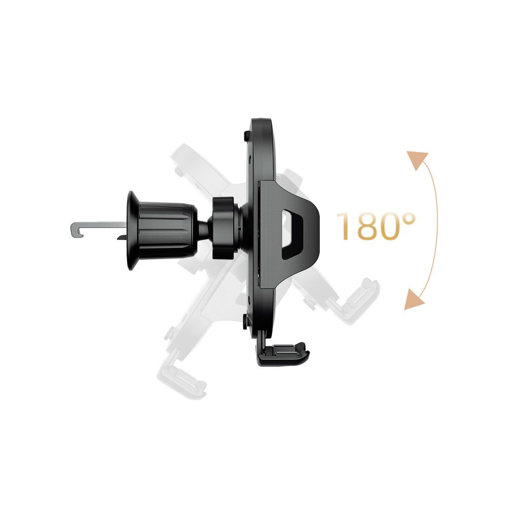 Dudao F2+ smartphone holder til luftventilen med klemme - sort