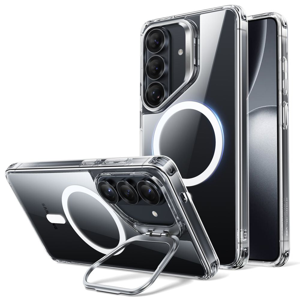 ESR Classic Hybrid Kickstand MagSafe Case til Samsung Galaxy S26 - Gennemsigtig