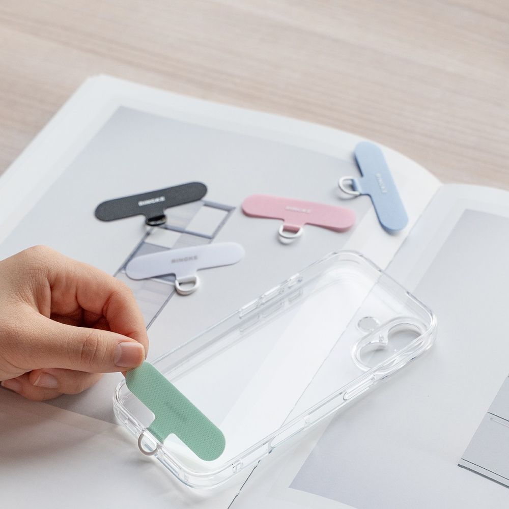 Ringke Holder & Puffer Hand Strap Phone Lanyard - Pink