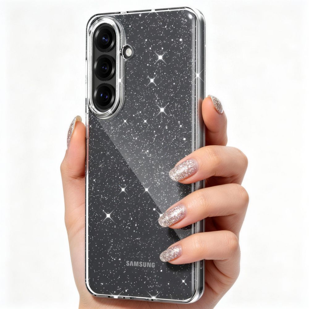 Tech-Protect FlexAir Case til Samsung Galaxy S26 - Clear og Glitter