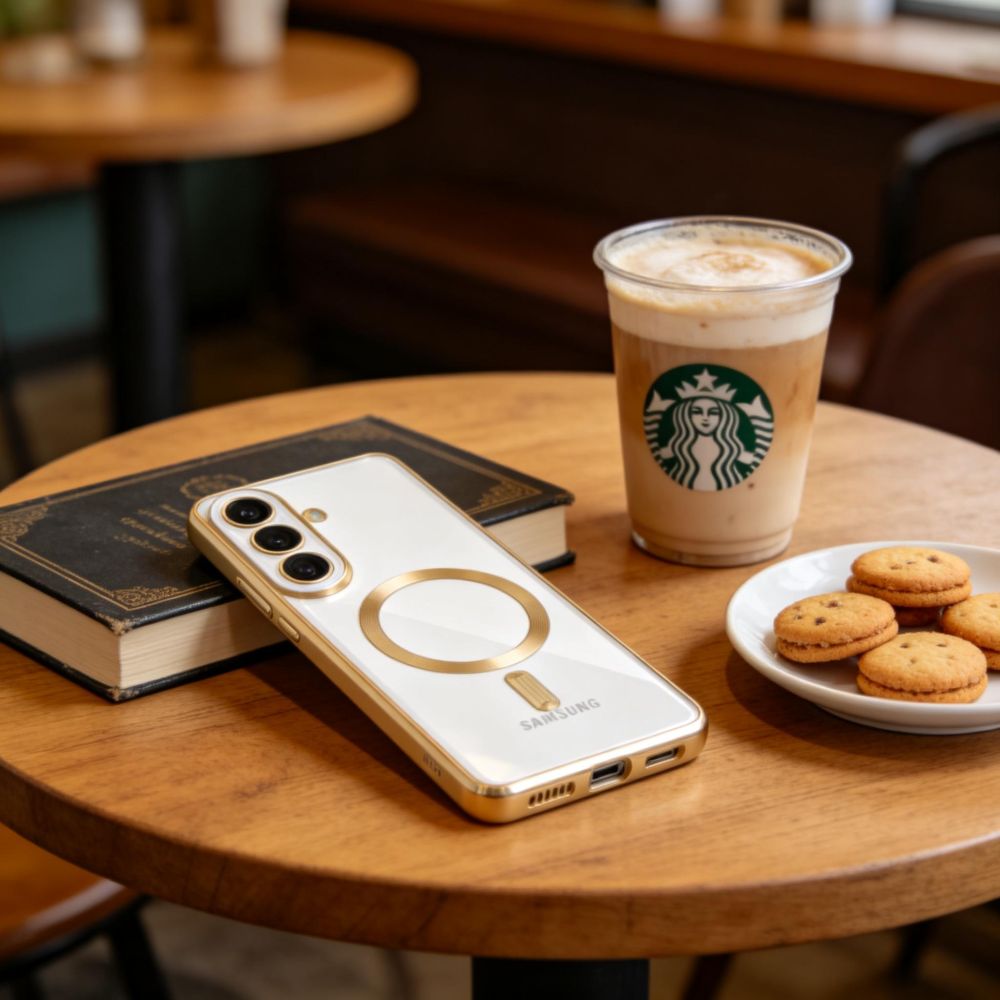 Tech-Protect MagFlex Case til Samsung Galaxy S26 - gennemsigtigt guld