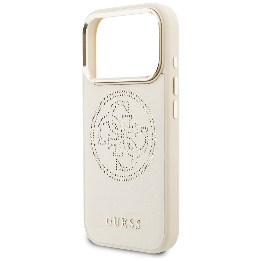 Guess Perforeret 4G MagSafe Case til iPhone 17 Pro Max - Beige