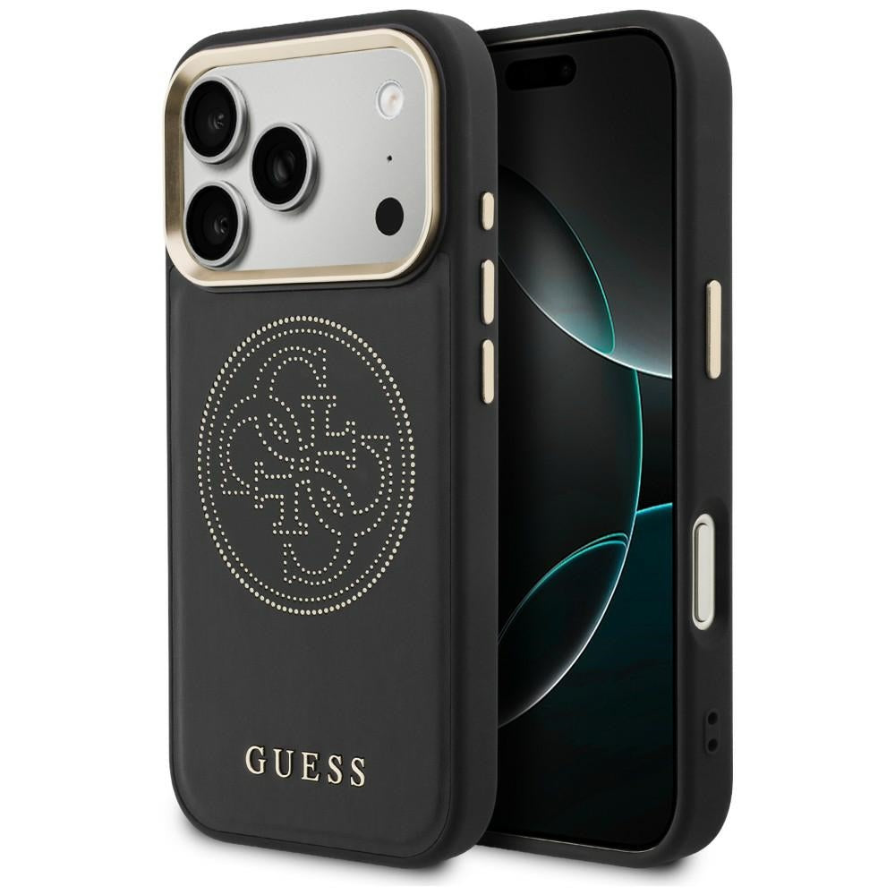 Guess perforeret 4G MagSafe-fodral til iPhone 17 Pro Max - sort