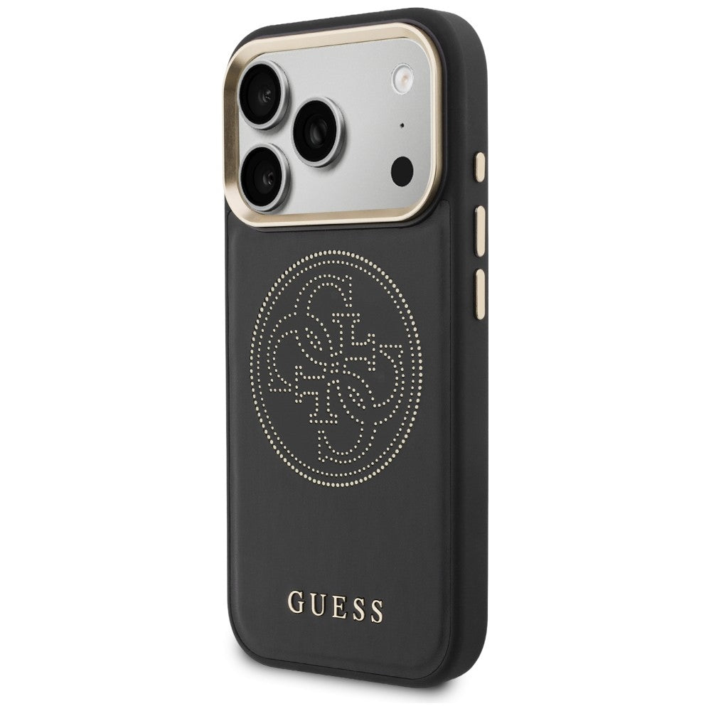 Guess perforeret 4G MagSafe-fodral til iPhone 17 Pro Max - sort