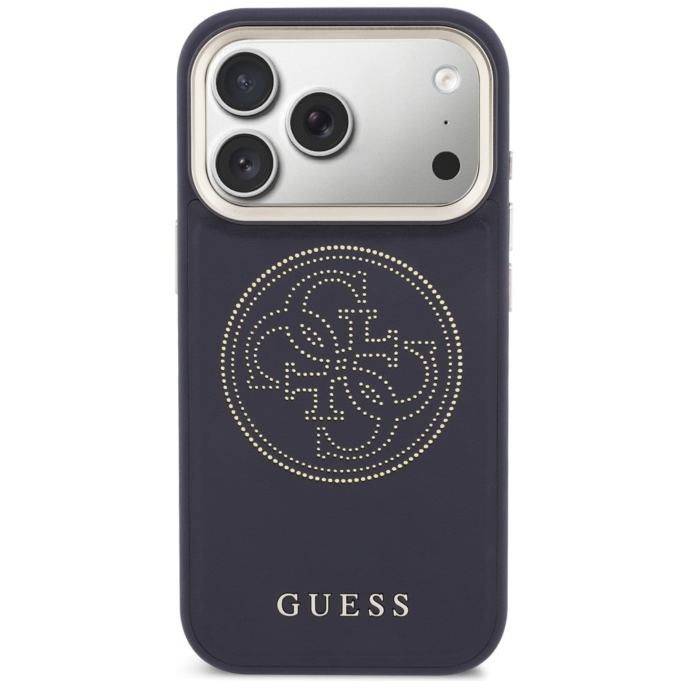Guess perforeret 4G MagSafe-fodral til iPhone 17 Pro Max - blå