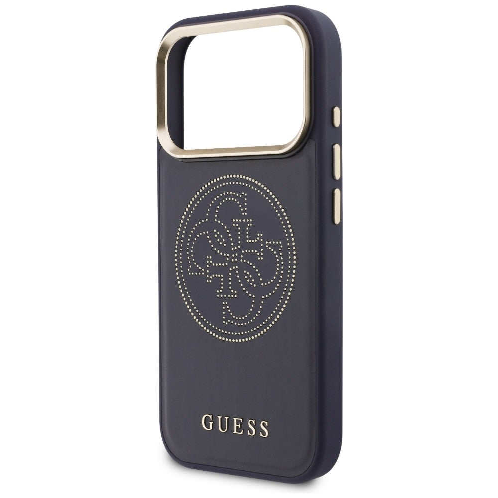 Guess perforeret 4G MagSafe-fodral til iPhone 17 Pro Max - blå