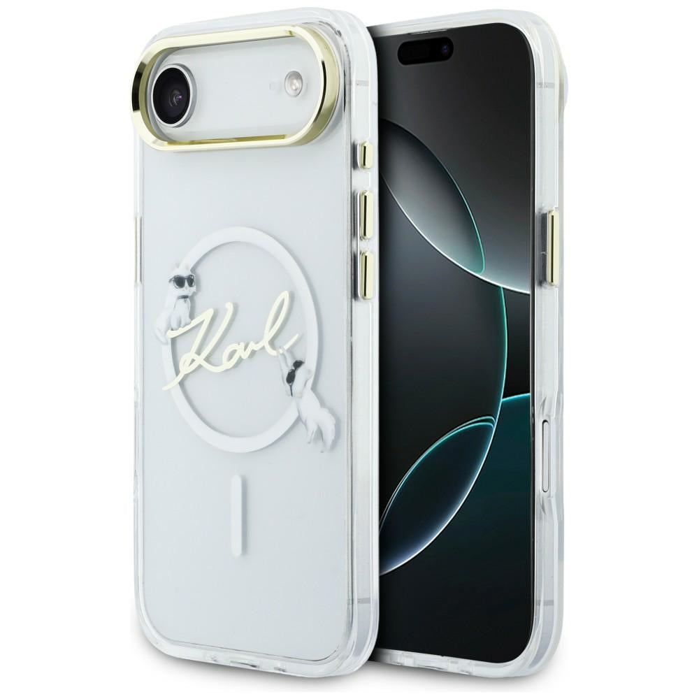 Karl Lagerfeld IML Choupettes Karl Script Logo MagSafe iPhone Air Case - klar