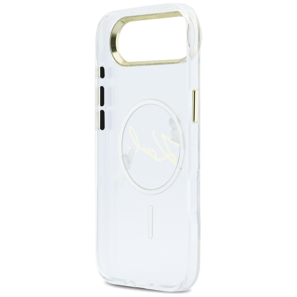 Karl Lagerfeld IML Choupettes Karl Script Logo MagSafe iPhone Air Case - klar