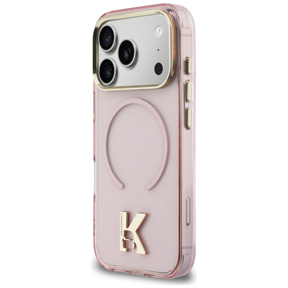 Karl Lagerfeld IML K Head Logo MagSafe Case til iPhone 17 Pro Max - Pink