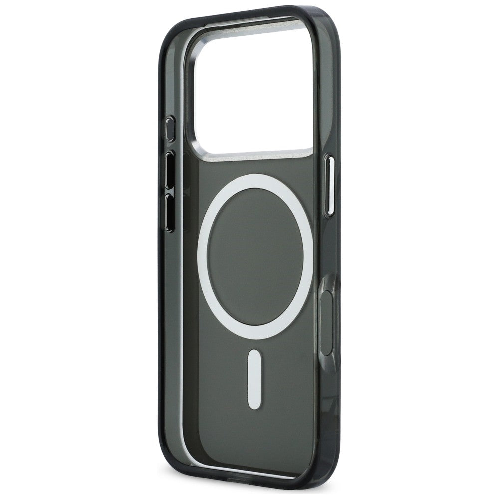 Karl Lagerfeld IML Karl & Choupette Peekaboo Logo MagSafe Case til iPhone 17 Pro Max - sort