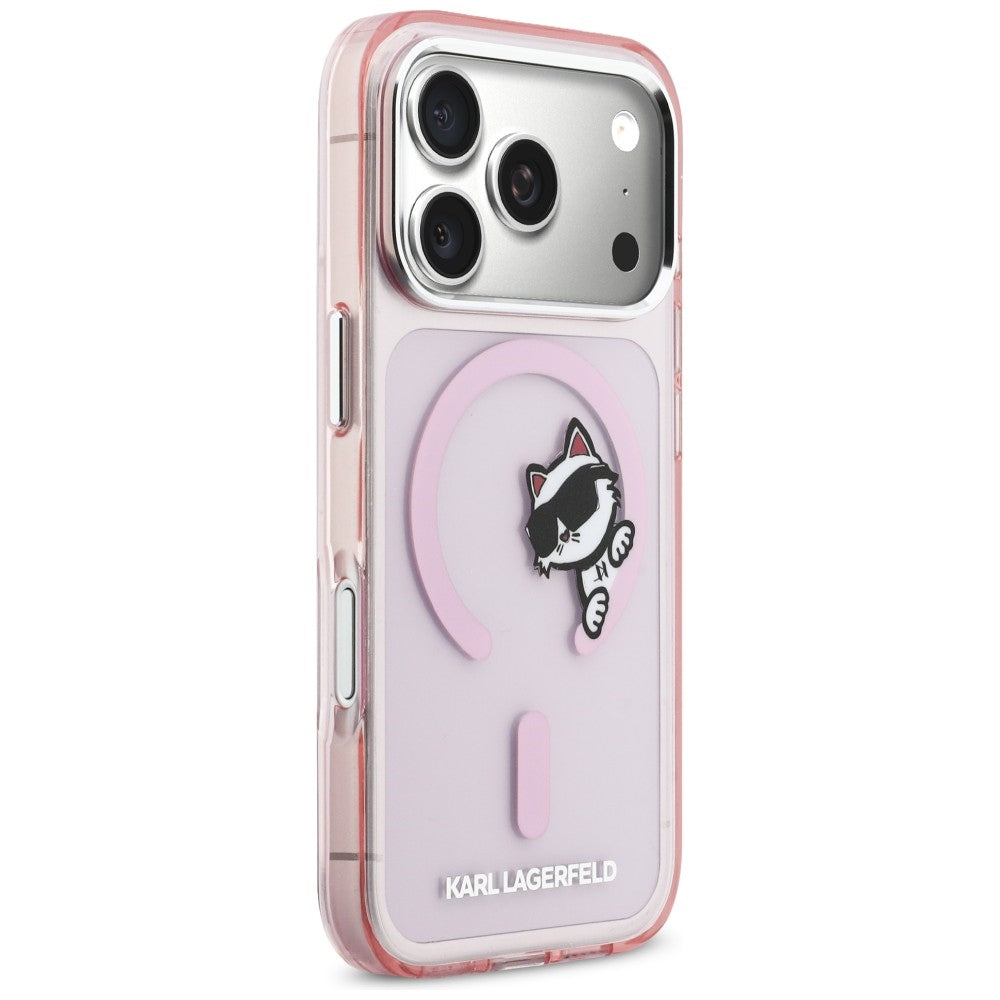 Karl Lagerfeld IML Peekaboo MagSafe Case til iPhone 17 Pro Max - Pink