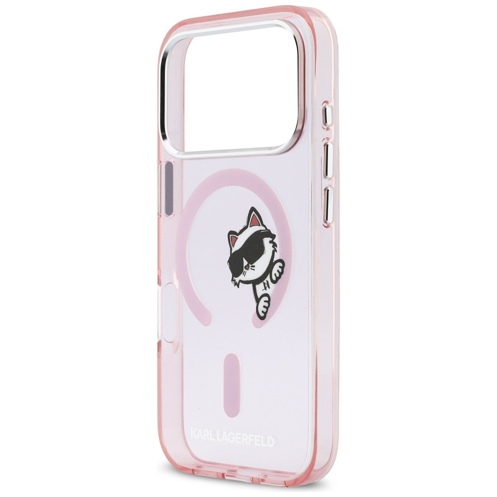 Karl Lagerfeld IML Peekaboo MagSafe Case til iPhone 17 Pro Max - Pink