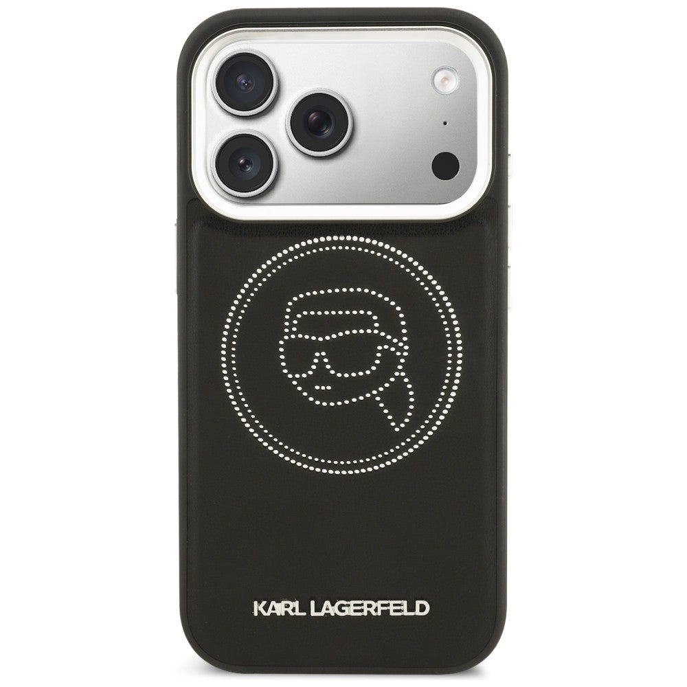 Karl Lagerfeld K Head Point Logo MagSafe Case til iPhone 17 Pro - sort