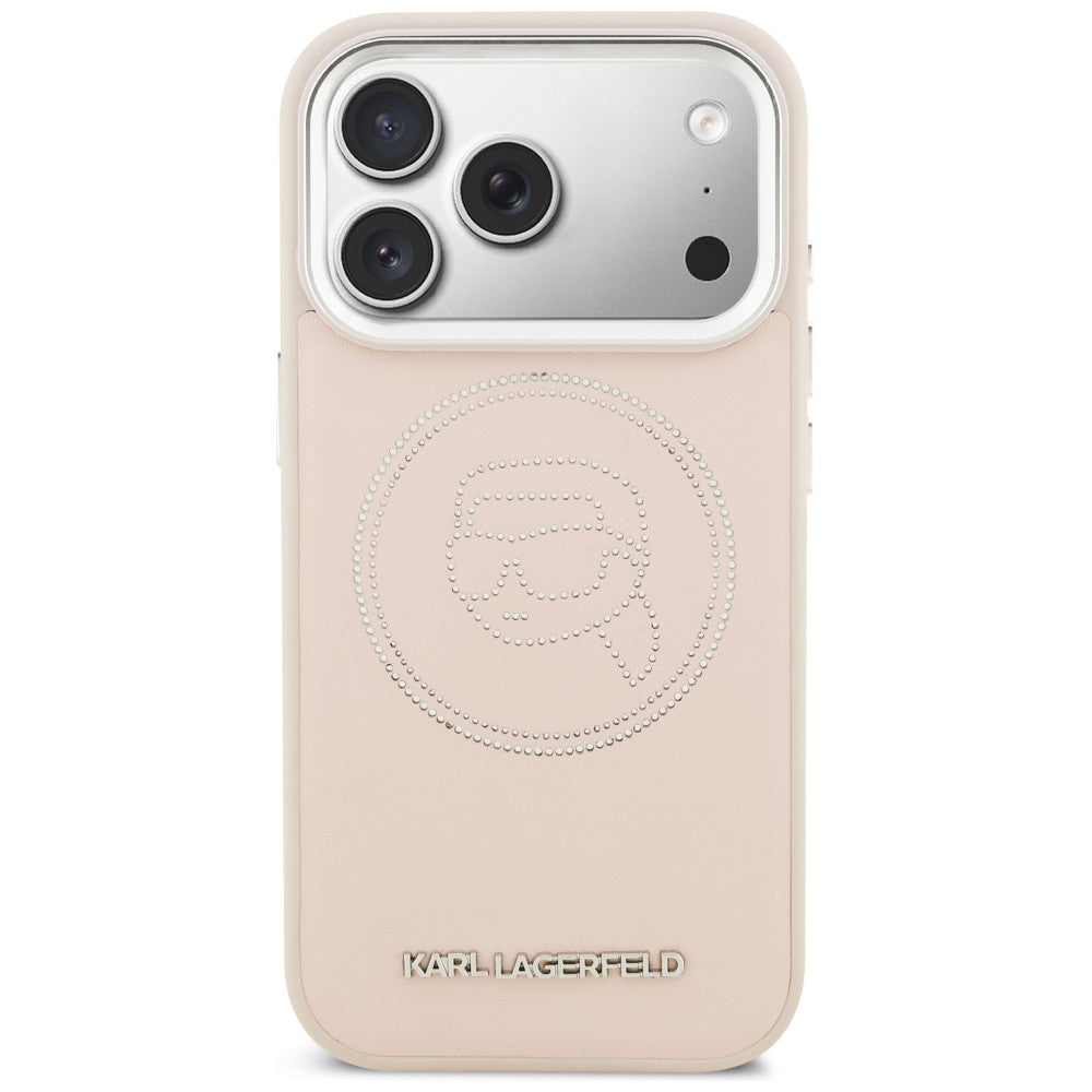 Karl Lagerfeld K Head Point Logo MagSafe Case til iPhone 17 Pro - Pink