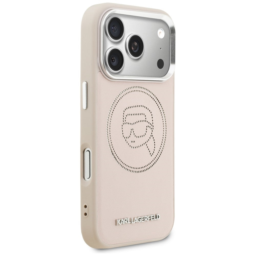 Karl Lagerfeld K Head Point Logo MagSafe Case til iPhone 17 Pro - Pink