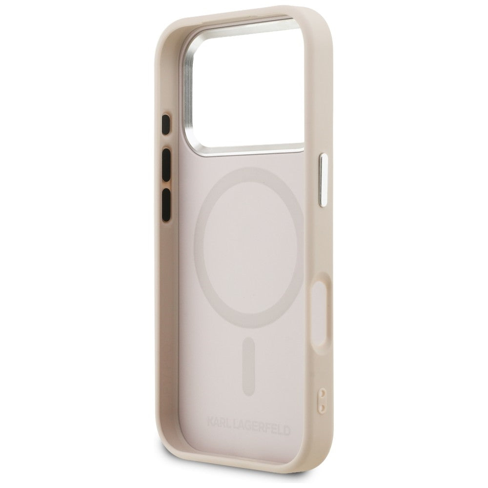 Karl Lagerfeld K Head Point Logo MagSafe Case til iPhone 17 Pro - Pink