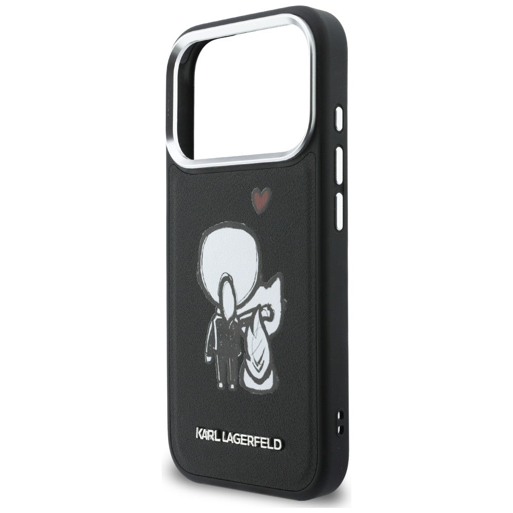 Karl Lagerfeld Karl & Choupette Bag Logo MagSafe Case til iPhone 17 Pro Max - sort