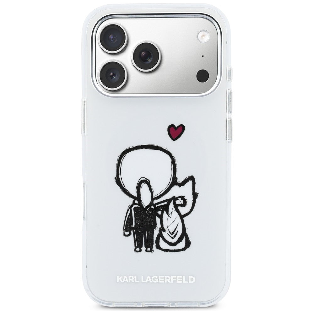 Karl Lagerfeld Karl & Choupette MagSafe bagtilhæng til iPhone 17 Pro - klar
