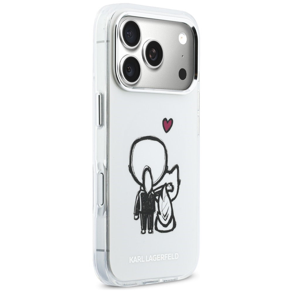 Karl Lagerfeld Karl & Choupette MagSafe bagtilhæng til iPhone 17 Pro - klar