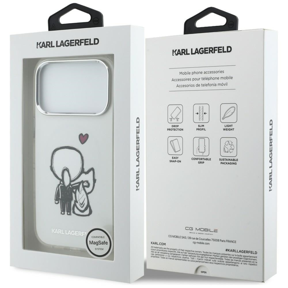 Karl Lagerfeld Karl & Choupette MagSafe bagtilhæng til iPhone 17 Pro - klar
