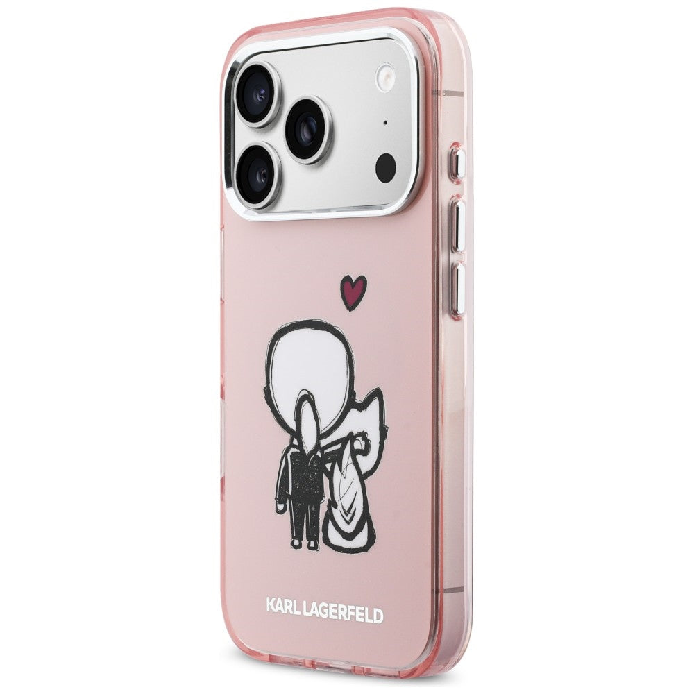 Karl Lagerfeld Karl & Choupette MagSafe bagtilhæng til iPhone 17 Pro - Pink