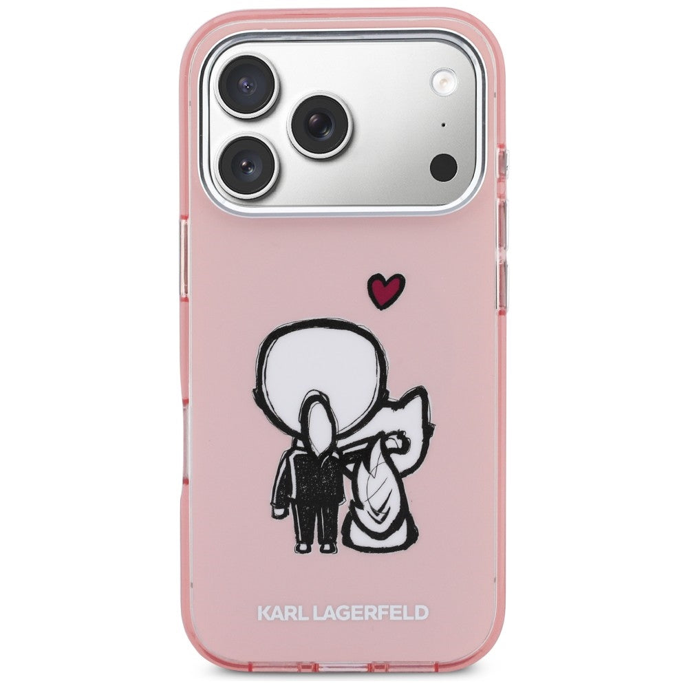 Karl Lagerfeld Karl & Choupette MagSafe bagtilhæng til iPhone 17 Pro - Pink