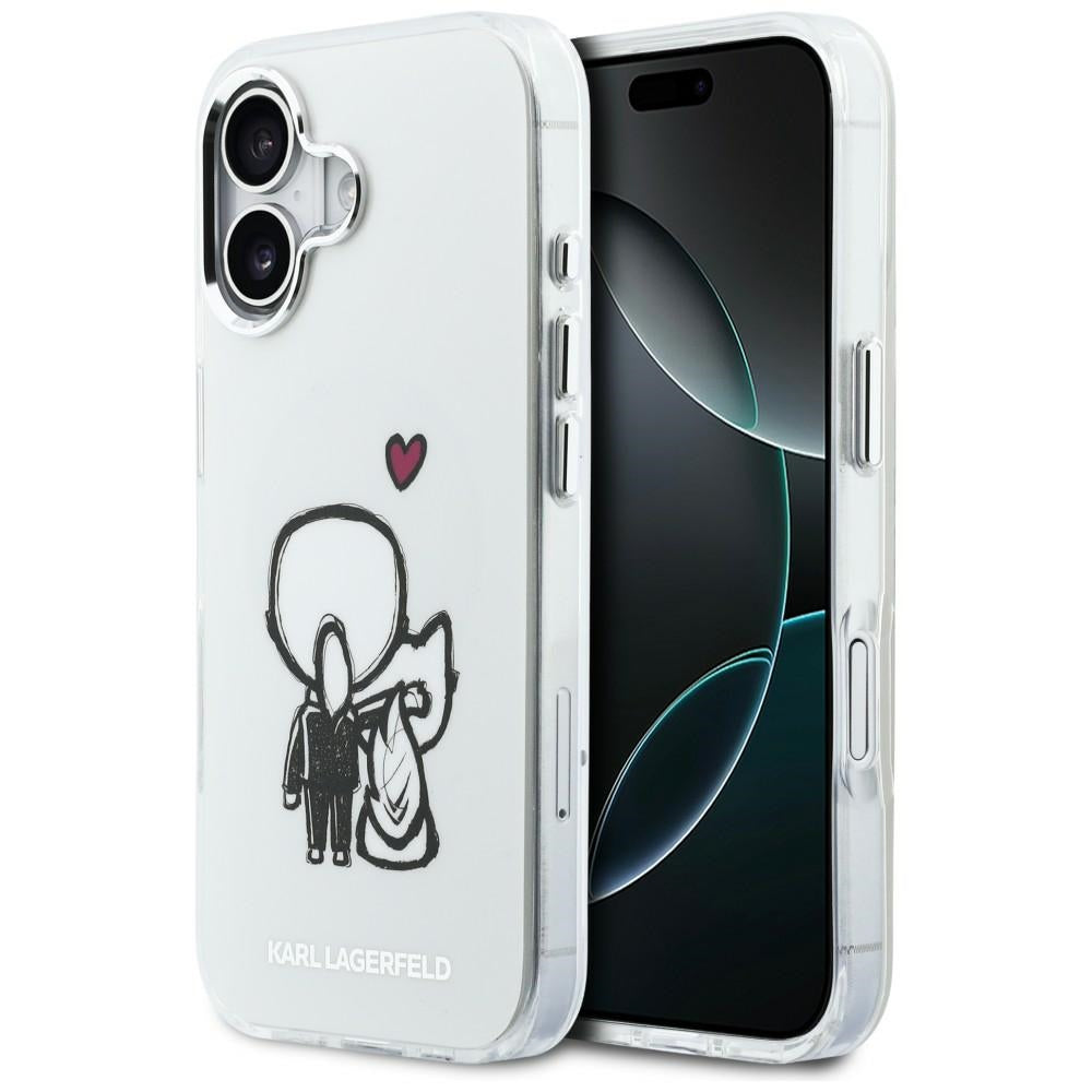 Karl Lagerfeld Karl & Choupette MagSafe bagtilhæng til iPhone 17 - klar