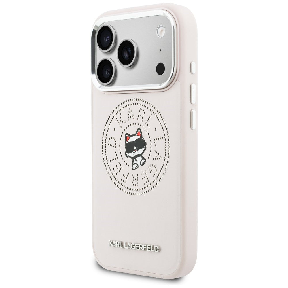 Karl Lagerfeld Point & Choupette Sketch MagSafe Case til iPhone 17 Pro - Pink