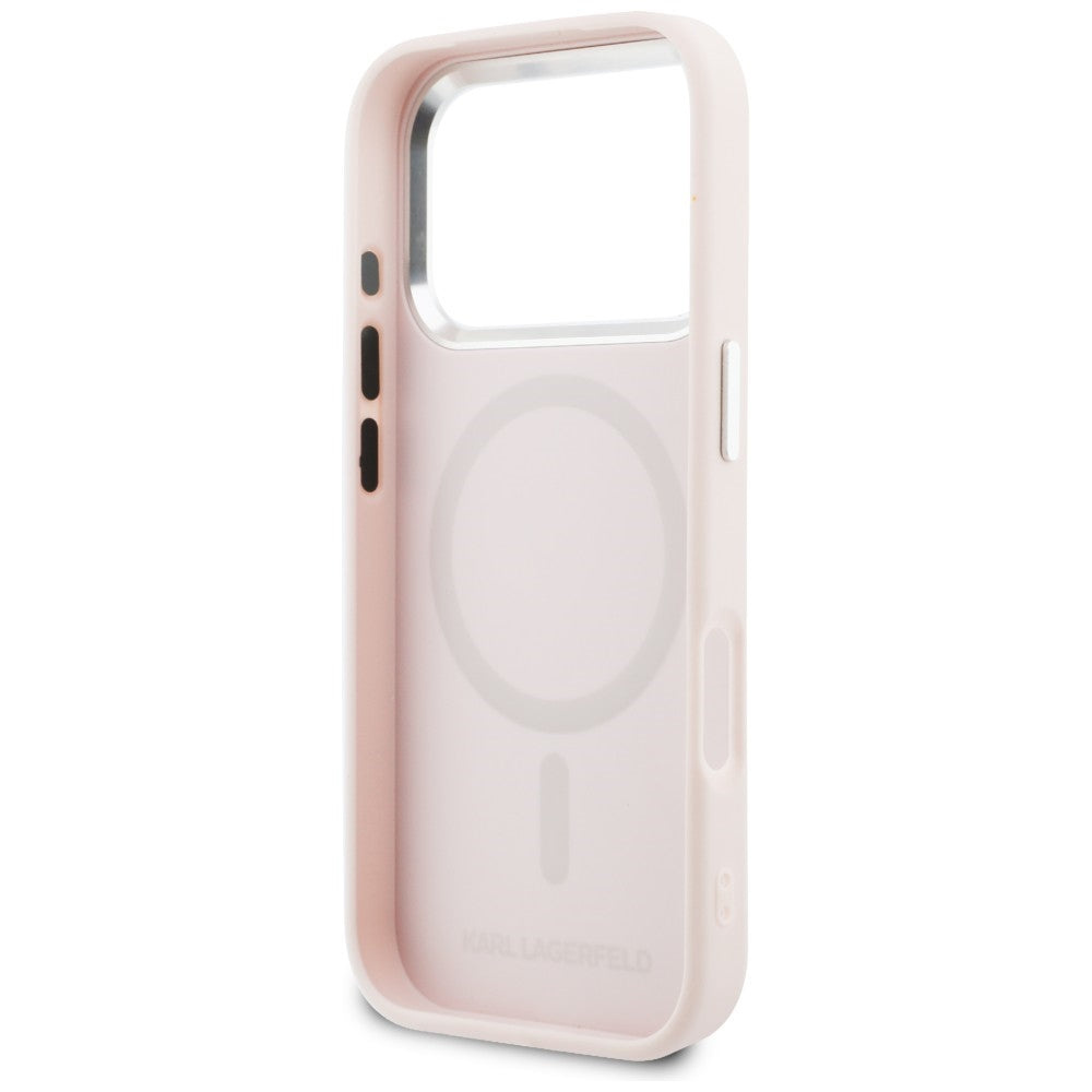 Karl Lagerfeld Point & Choupette Sketch MagSafe Case til iPhone 17 Pro - Pink