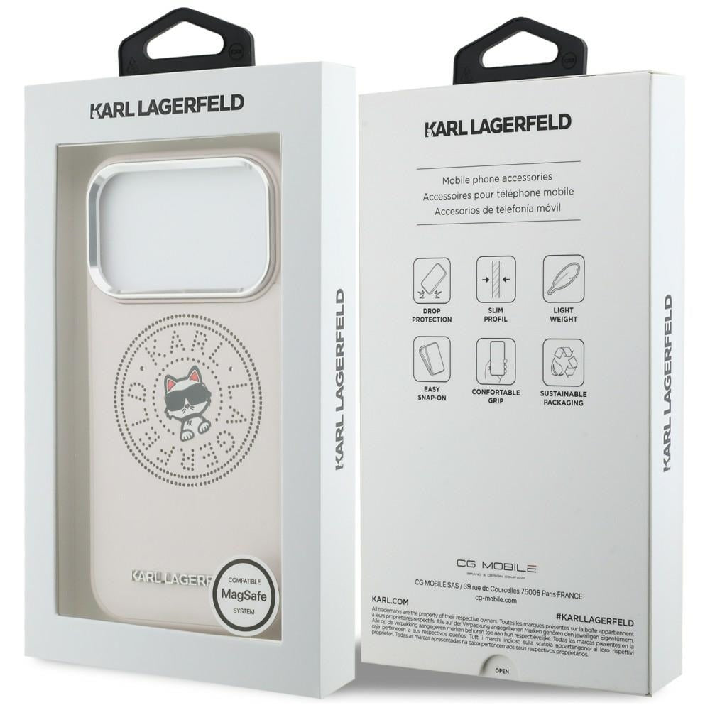 Karl Lagerfeld Point & Choupette Sketch MagSafe Case til iPhone 17 Pro - Pink