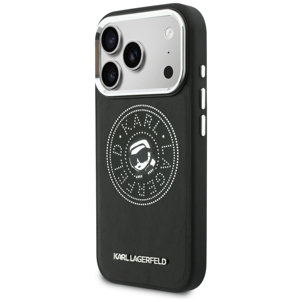 Karl Lagerfeld Point & Karl Sketch MagSafe Case til iPhone 17 Pro Max - sort