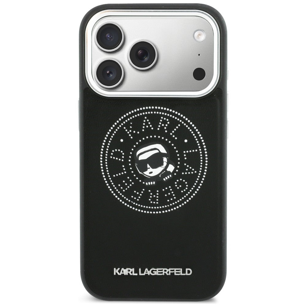Karl Lagerfeld Point & Karl Sketch MagSafe Case til iPhone 17 Pro Max - sort