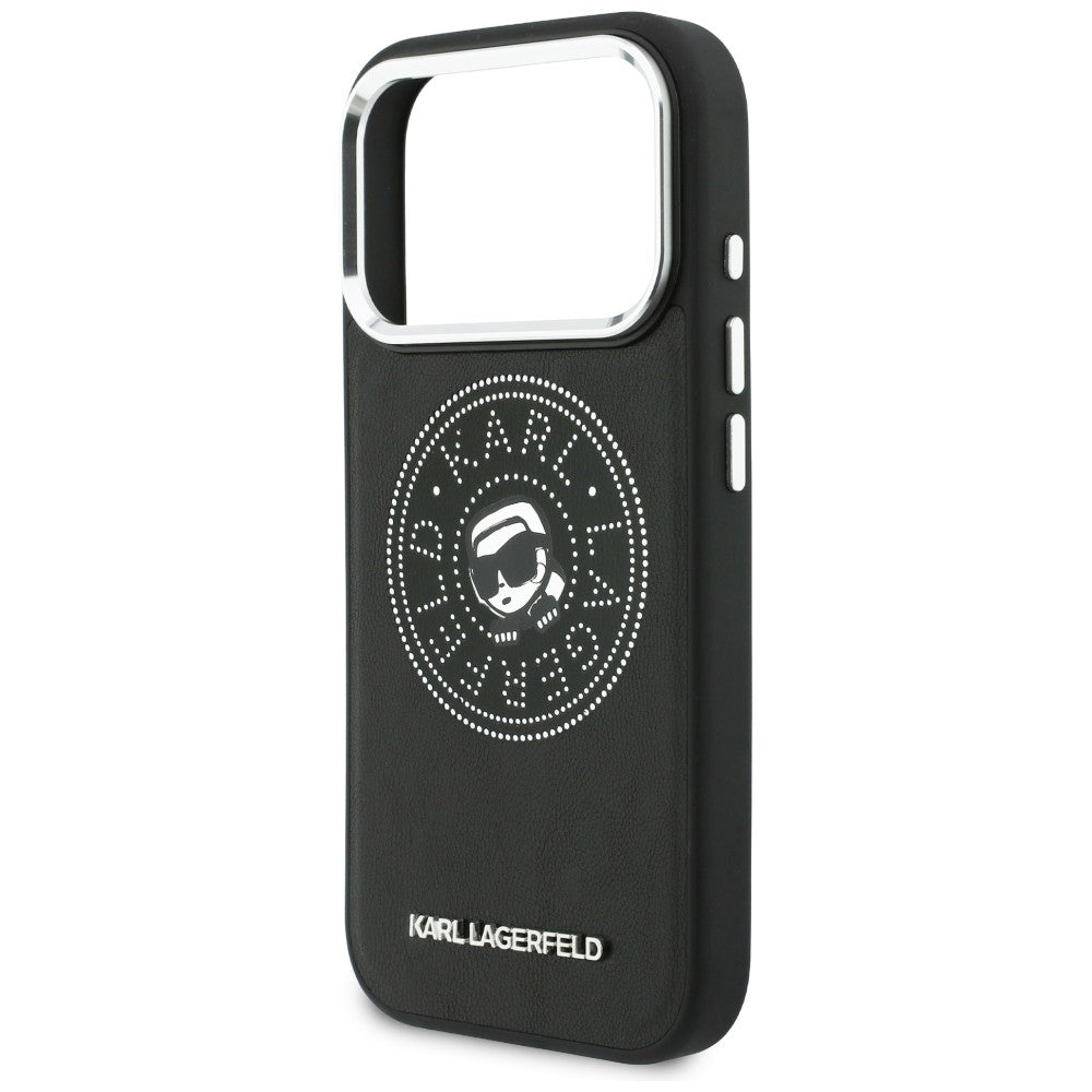 Karl Lagerfeld Point & Karl Sketch MagSafe Case til iPhone 17 Pro Max - sort