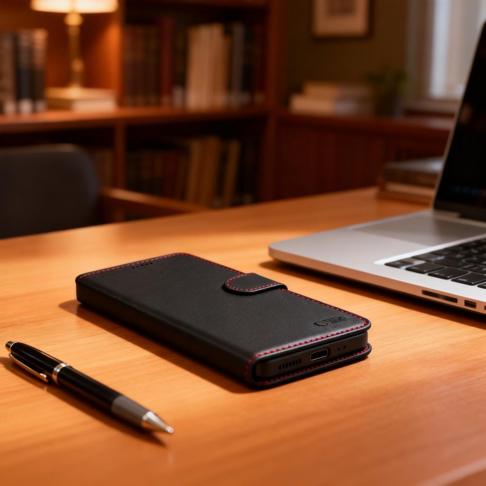 Tech-Protect Wallet Case til Samsung Galaxy S26 Ultra - sort og rød