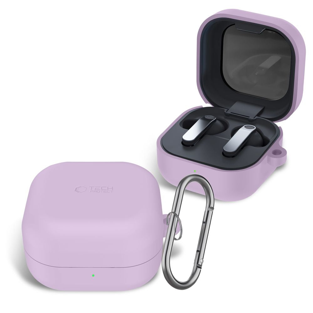 Tech-Protect Silicone Hook Case til Samsung Galaxy Buds 4 / 4 Pro - lilla