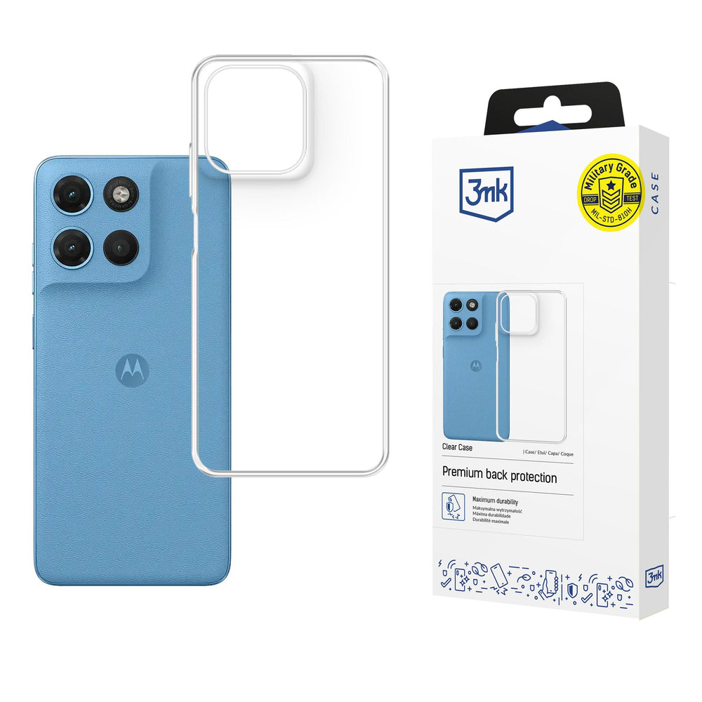 3mk Clear Case til Motorola Moto G17 / G17 Power - gennemsigtig