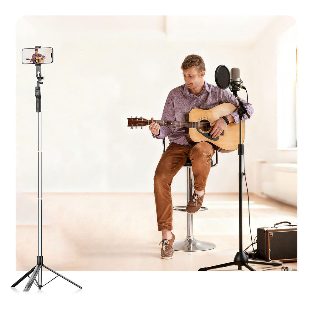 Selfie stick Orico SPM190 tripod 1/4" for phone camera with 360 degree rotation Bluetooth 5.2 - black