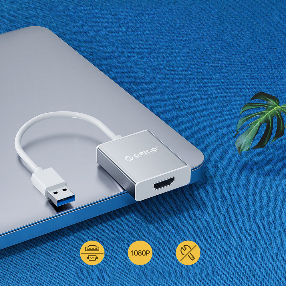 Orico UTH USB-A 3.0 to HDMI adapter - silver