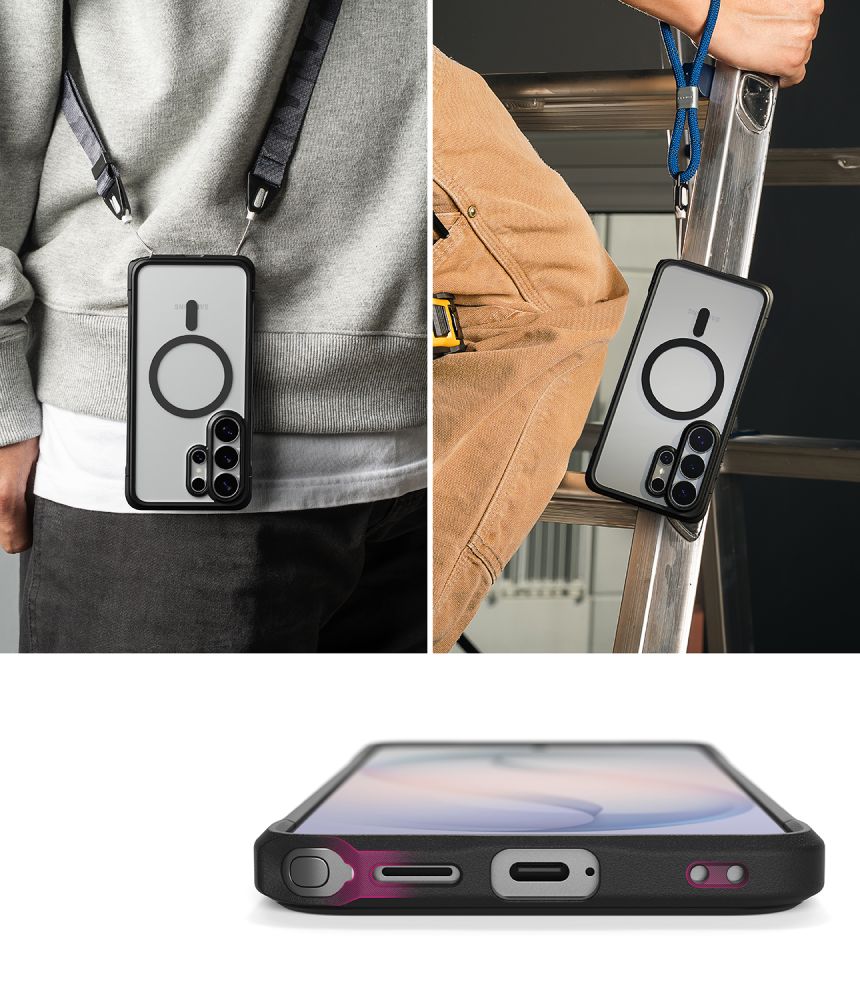 Ringke Fusion Bold Magnetic MagSafe Case til Samsung Galaxy S26 Ultra - Clear Black