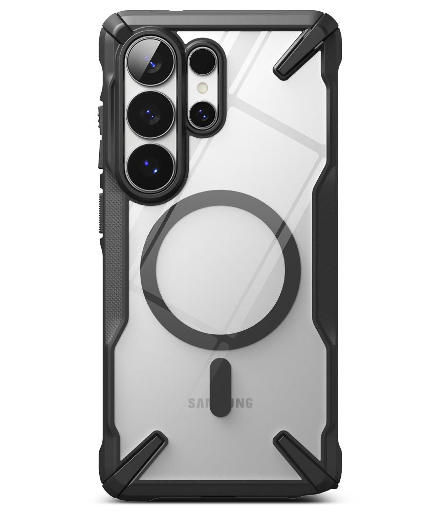Ringke Fusion X Magnetisk MagSafe Case til Samsung Galaxy S26 Ultra - Klar sort